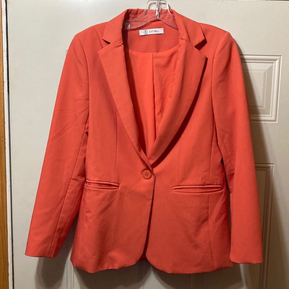 Women's Orange Blazer S‎